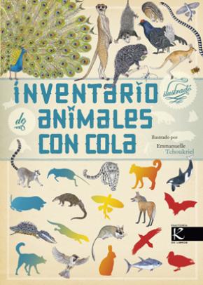 Inventario ilustrado de animales con cola