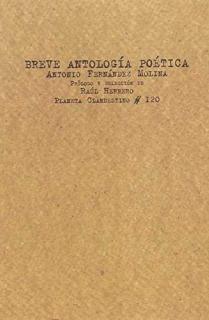 BREVE ANTOLOGIA POETICA/A. FERNANDEZ MOLINA